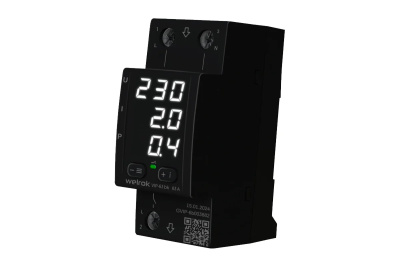 Welrok VIP-63 bk реле напряжения с контролем тока и мощности в 