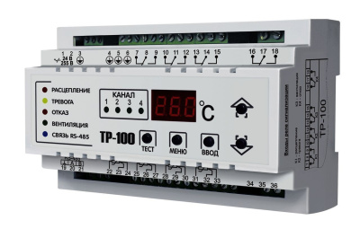 Блок управления терморегуляторами ТР-100 в 
