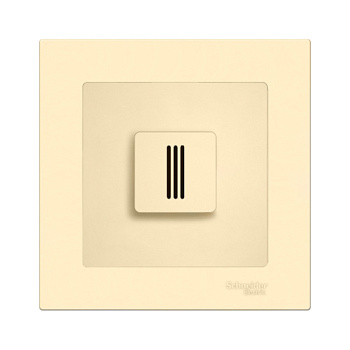 Датчик температуры воздуха Эрголайт, бежевый (в рамки Schneider Electric Atlas Design) в 