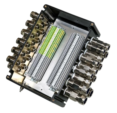 Взрывозащищенные коробки соединительные типа КСРВ-П (SA/P, КСРВ-КП) из армированного полиэстера в 