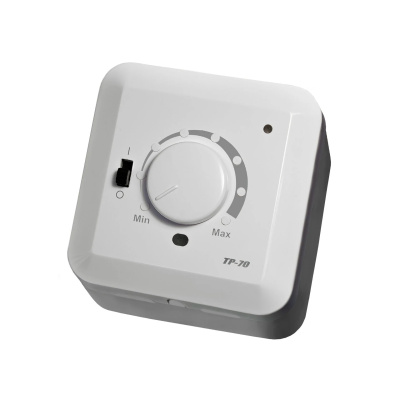 Эрголайт ТР-70В терморегулятор для теплого пола накладной с датчиком воздуха, черный в 