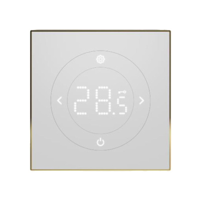 Теплолюкс Solus Zen Wi-Fi терморегулятор для теплого пола, белый/золото в 