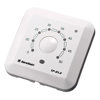 Эрголайт ТР-01.3В терморегулятор для теплого пола встраиваемый с датчиком воздуха, белый в 