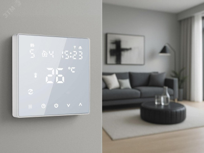 Русское тепло ТР-505 Wi-Fi терморегулятор для теплого пола, белый в 