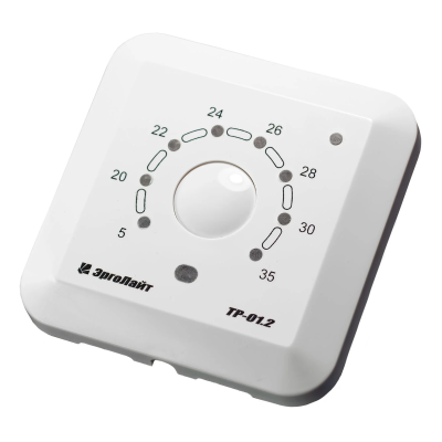 Эрголайт ТР-01.2В терморегулятор для теплого пола встраиваемый с датчиком воздуха, белый в 