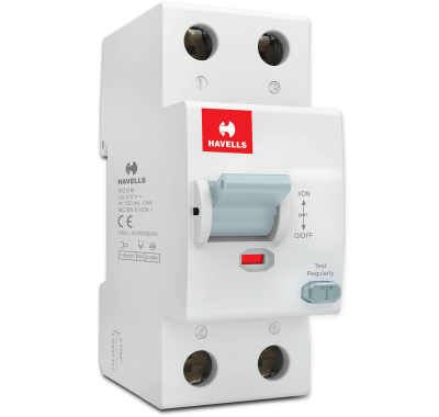 Устройство защитного отключения 1P+N, In=63А, ∆In=30 мА, Тип АС, 2М, Havells в 